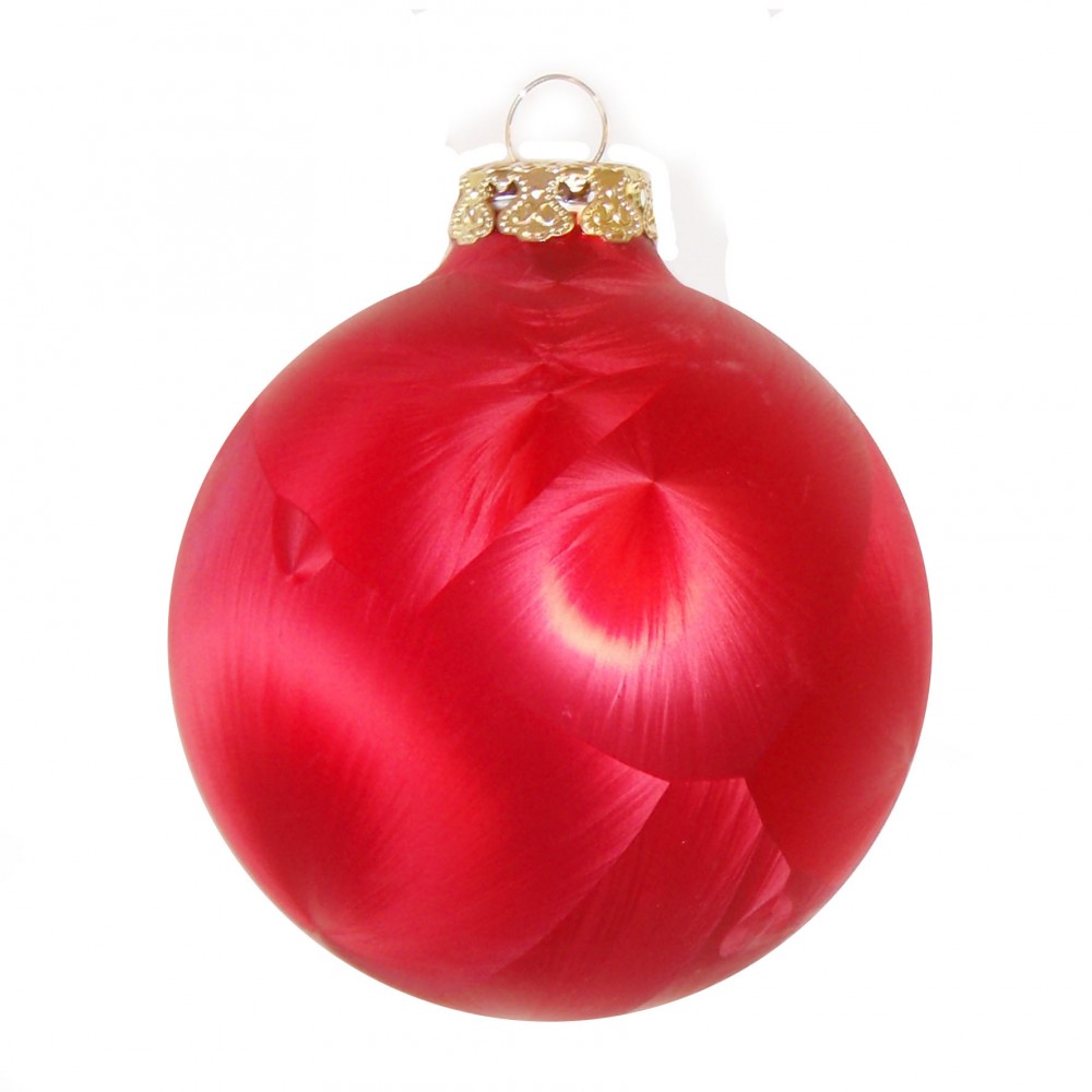 60x GLAS EISLACK CHRISTBAUMKUGELN ROT WEIß 4 5 6 7 cm