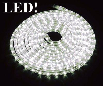 WEIß LICHTSCHLAUCH 9m AUßEN 216 LEDs 15 WATT LICHT SCHLAUCH